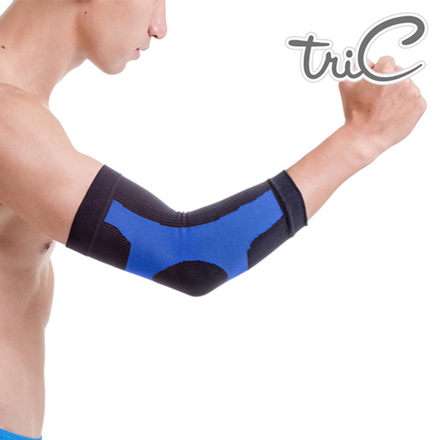 【Tric】台灣製造 專業運動防護用具-手臂護套 藍色(1雙)
