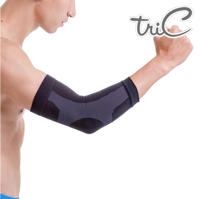 【Tric】台灣製造 專業運動防護用具-手臂護套 灰色(1雙)