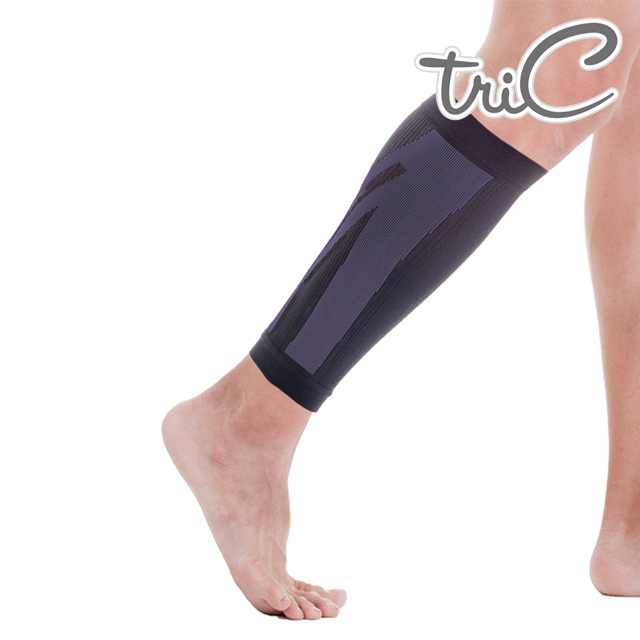 【Tric】台灣製造 專業運動防護用具-小腿護套 灰色(1雙)