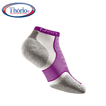 Thorlos EXPERIA雪豹系列-超短筒運動襪 紫