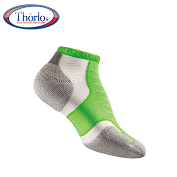 Thorlos EXPERIA雪豹系列-超短筒運動襪 螢光綠