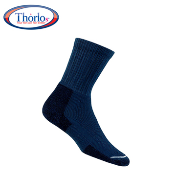 Thorlos KX 男款厚底登山健行襪 深藍