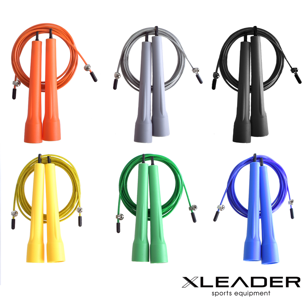 Leader X 專業競速 可調節訓練跳繩 顏色隨機