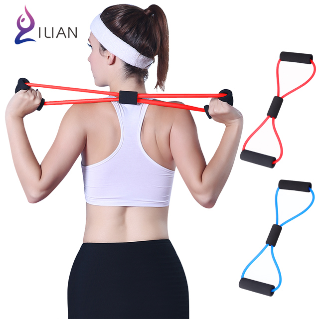 ILIAN 8字瑜珈彈力繩 運動拉力繩 力量訓練 鍛鍊身體 伸展帶 運動塑形好幫手