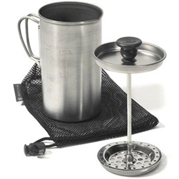 日本 Snow Peak Titanium Café Press 3 Cups-SP鈦金屬咖啡壓濾杯.3杯入 CS-111