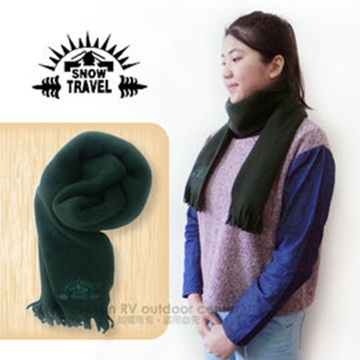 SNOW TRAVEL 高級保暖透氣圍巾(二入)_墨綠色 VO-30