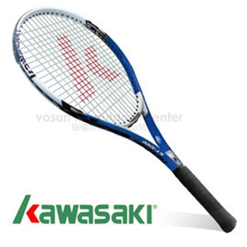 【日本 KAWASAKI】川崎 Power 3D強化鋁合金網球拍(已穿線/附3/4拍套)_藍 KP1200BL