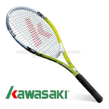 【日本 KAWASAKI】川崎 Power 3D強化鋁合金網球拍(已穿線/附3/4拍套)_ 綠 KP1200GR
