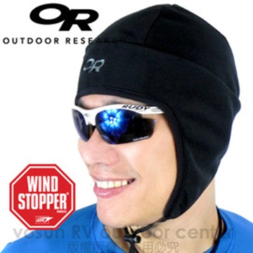 【美國 Outdoor Research】OR WindStopper Peruvian Hat 防風透氣護耳帽(防潑水)_黑