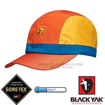 韓國 BLACK YAK 女新款 潮流暢銷款GORE-TEX防風防水撞色棒球帽_BY161WAJ0114 橘色
