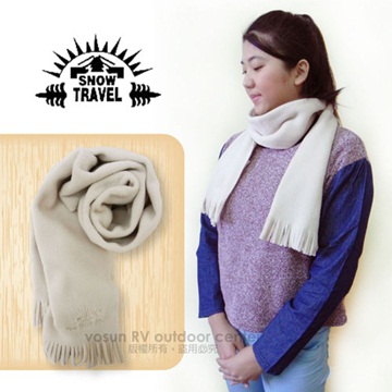 SNOW TRAVEL 高級保暖透氣圍巾(二入)_米卡其 VO-30