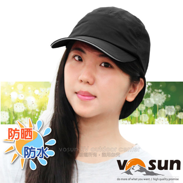 【VOSUN】熱賣款 經典時尚防水透氣防曬帽子(帽圍可調) / VO-1620 黑