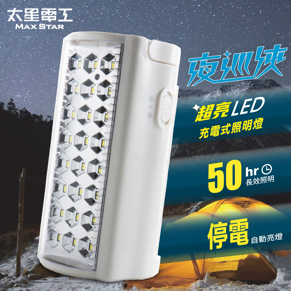 【太星電工】夜巡俠超亮LED充電式露營燈 IF600