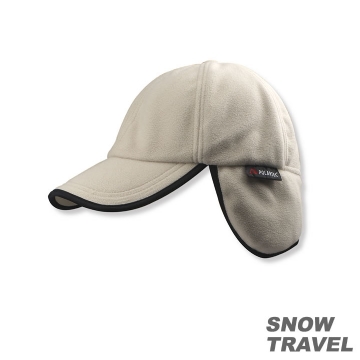 SNOWTRAVEL WINDBLOC防風保暖遮耳棒球帽(卡其) 兩入