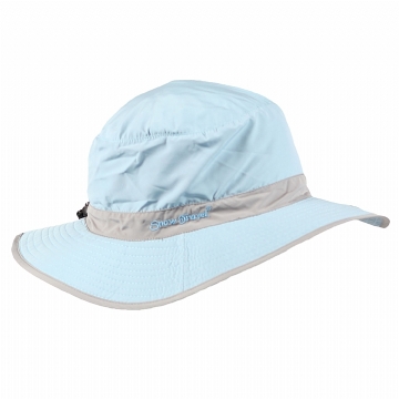 SNOWTRAVEL 抗UV透氣快乾戶外輕量休閒帽(可折疊收納)(淺藍-淺灰) STAH022-LBLG(680)