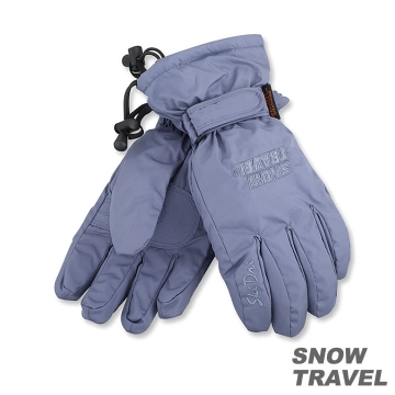 SNOWTRAVEL POLARTEC保暖透氣雙層防風手套(灰藍)STAR020-GBLU(1000)