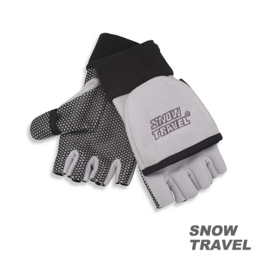 SNOWTRAVEL WINDBLOC防風保暖半指兩用手套(銀色)STAR047-SLV(860)