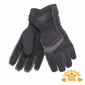 SNOWTRAVEL SKI-DRI防水透氣PRIMALOFT保暖手套(黑色)STAR065-BLK(1280)