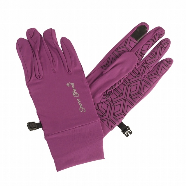 SNOWTRAVEL雪之旅 抗UV反光觸控手套(冰涼降溫科技材質) 桃紅色(750)