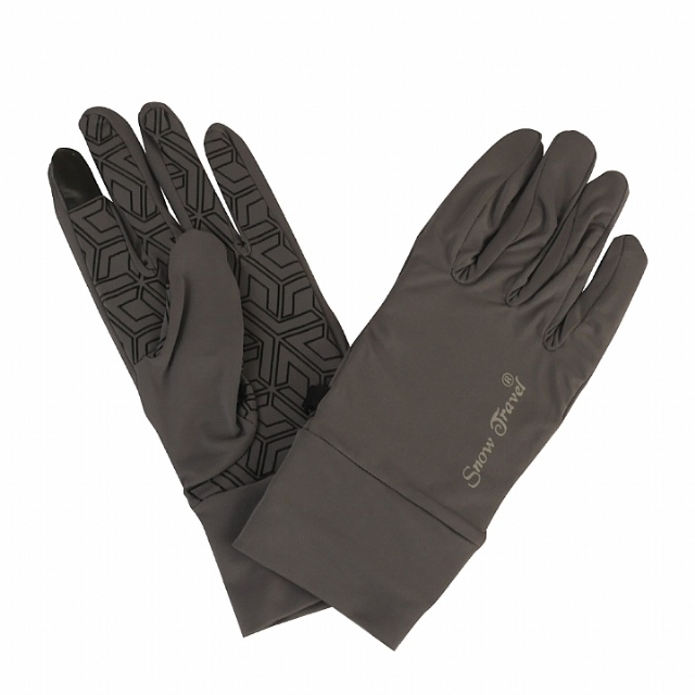 SNOWTRAVEL雪之旅 抗UV反光觸控手套(冰涼降溫科技材質) 灰色(STAH028-GRY)(750)