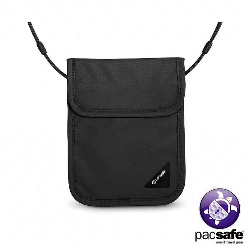 Pacsafe COVERSAFE X75 RFID 安全貼身掛頸暗袋(黑色) 1080
