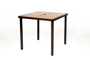 Brother兄弟牌鐵製塑木方桌