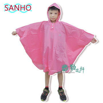【三和牌】兒童可愛熊風雨衣/粉紅色(M-110~125cm)