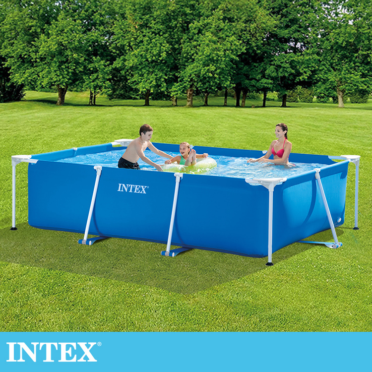 INTEX 簡易裝長方型框架游泳池(28272)