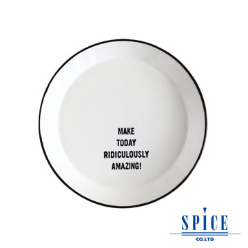 【日本 SPICE 】 典雅 氣質風 白色 陶瓷紋理 圓盤