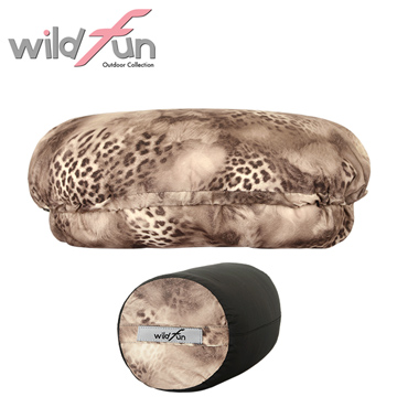 WildFun 野放可調式舒適頭枕 PA008 咖啡豹紋