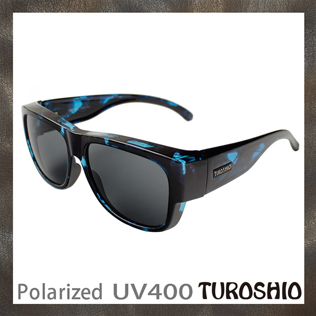 Turoshio 超輕量-坐不壞科技-偏光套鏡-近視/老花可戴 H80098 C5 藍