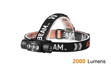 ACEBEAM H50 2000流明 最遠射程209米 三燈獨立 USB直充 18650