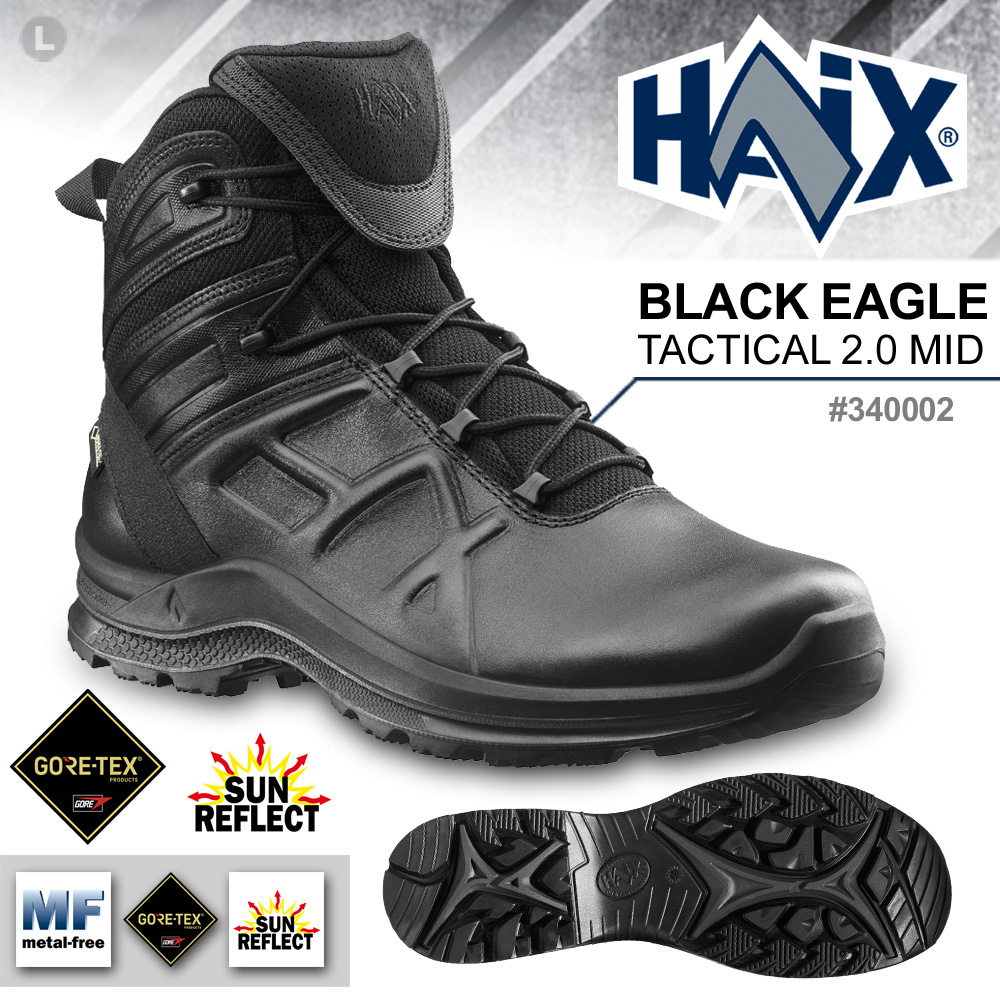 HAIX BLACK EAGLE TACTICAL 2.0 MID 黑鷹戰術中筒鞋