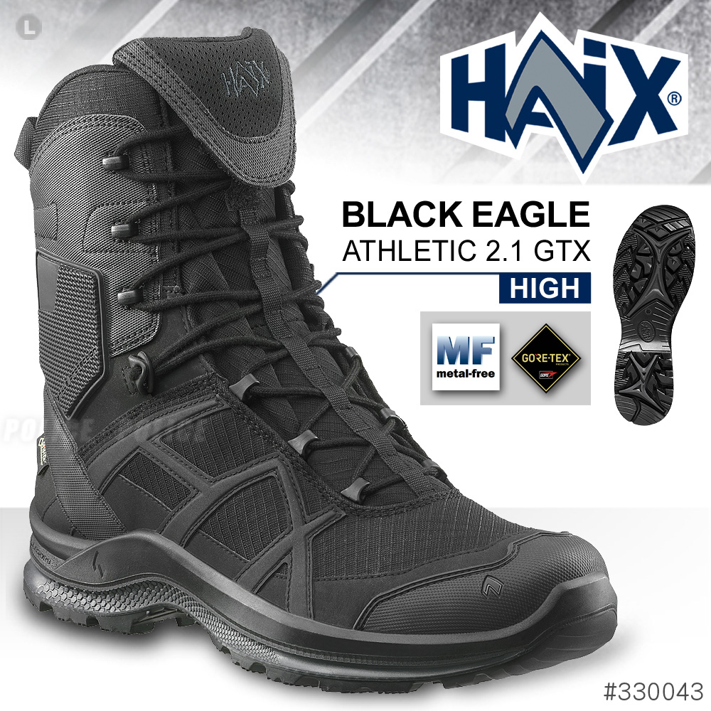 HAIX BLACK EAGLE ATHLETIC 2.1 GTX HIGH 黑鷹運動高筒鞋(黑色)