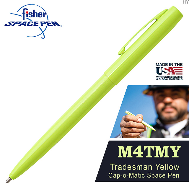 Fisher Space Pen Cap-O-Matic 技師黃按壓式太空筆#M4TMY
