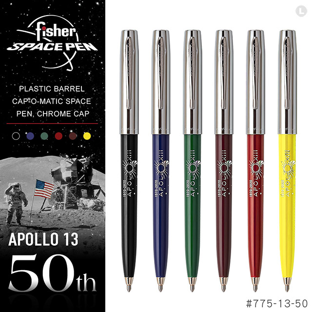 Fisher Space Pen Apollo 13 阿波羅13號50週年紀念太空筆﹧銀蓋