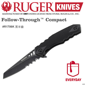 Ruger Follow-Through Compact黑刃T頭折刀