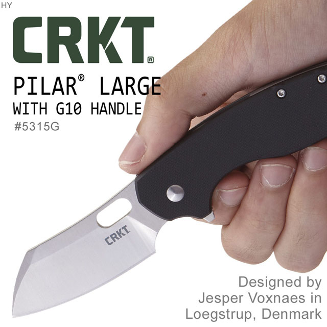 CRKT FLAT PILAR LARGE 折刀/G10柄#5315G