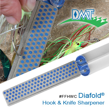 DMT Diafold Hook & Knife Sharpenerr 單面磨刀石含魚鉤槽