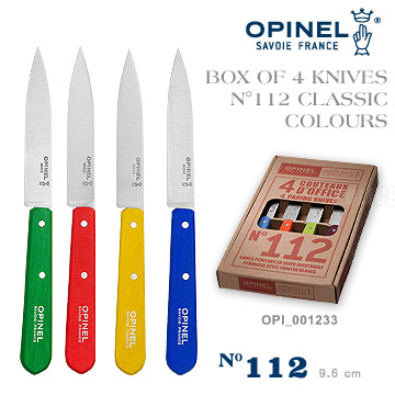 OPINEL classic paring knives 法國彩色不銹鋼餐刀４件組(#OPI_001233)