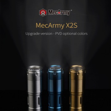 MecArmy X2S PVD ​​130流明迷你USB可充電LED手電筒