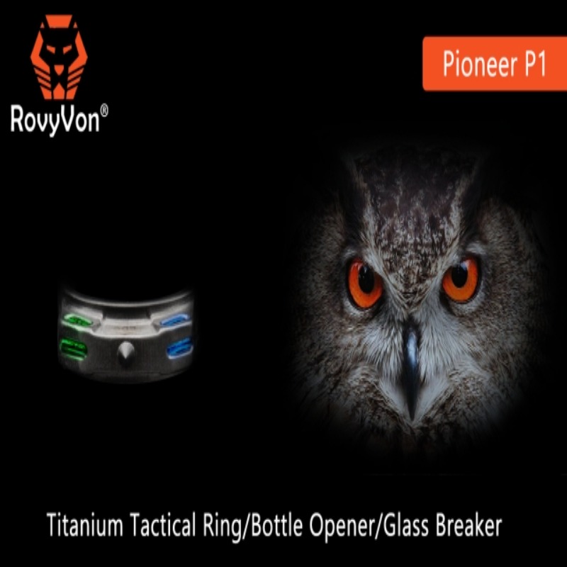 RovyVon P1 鎢鋼車窗擊破/開瓶器/氚管/鈦合金戒指/項鍊