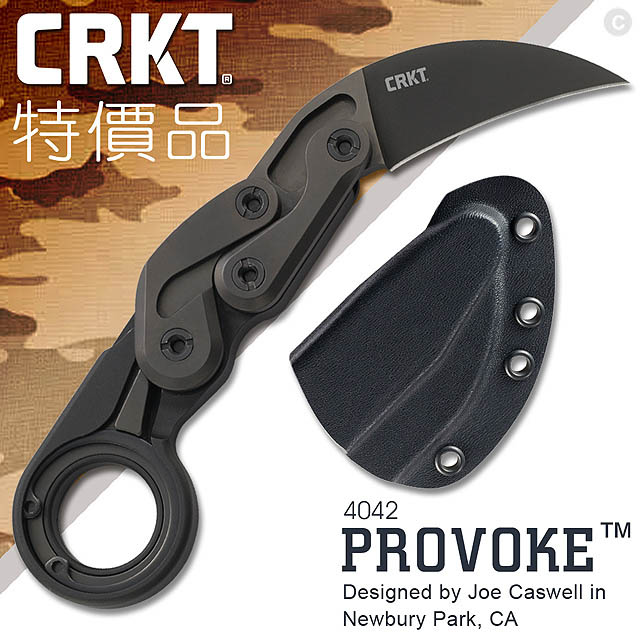 CRKT 特價品 PROVOKE 機械運動折刀/含專用套#4042