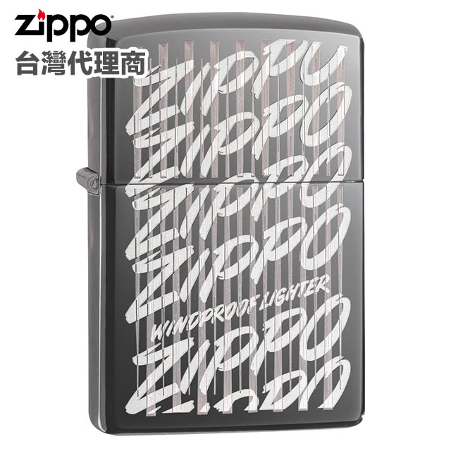 Zippo Black lce Laser Engrave/Auto Engrave 防風打火機