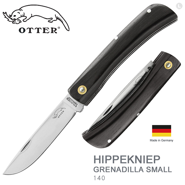 OTTER Hippekniep 折刀(小)-非洲黑木握柄(#140)
