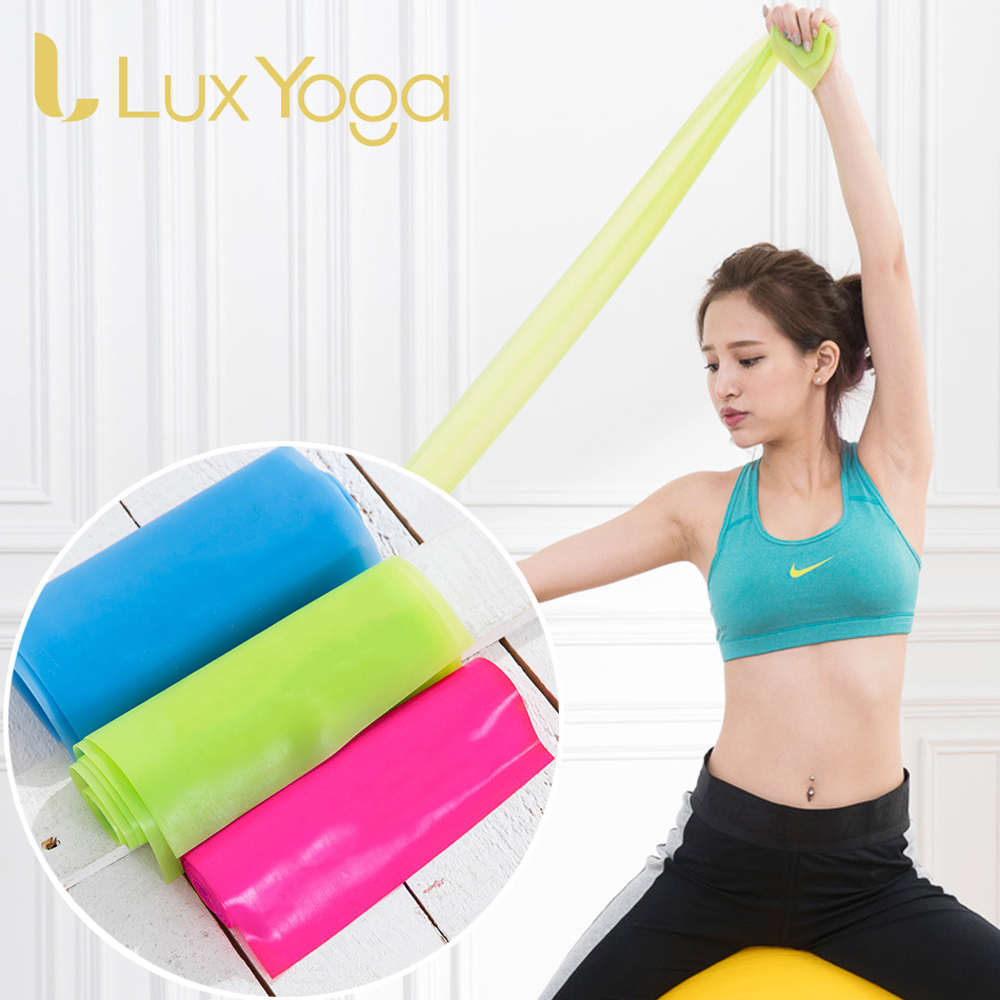 Luxyoga-瑜珈伸展彈力帶/拉力帶 3力道組 台灣製造