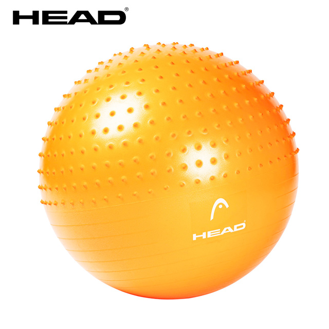HEAD海德 專業雙效防爆瑜珈球 65cm gymball加厚螺旋防滑環保材質 WELLCOME好吉康
