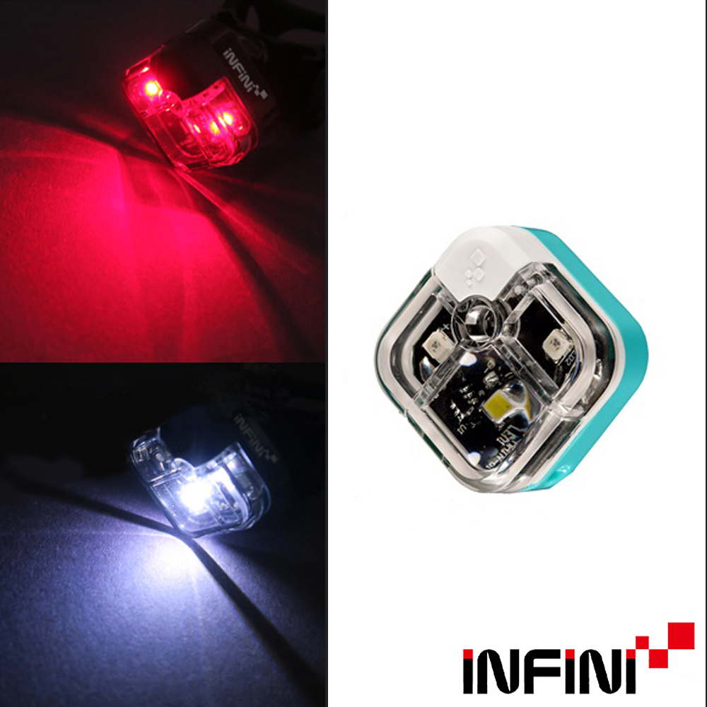 【INFINI】ARIA I-220W 多用途LED前後共用警示燈 前燈後燈/臺灣製-藍色