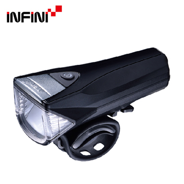 INFINI SATURN I-330P 反射光USB充電式前燈 銀色