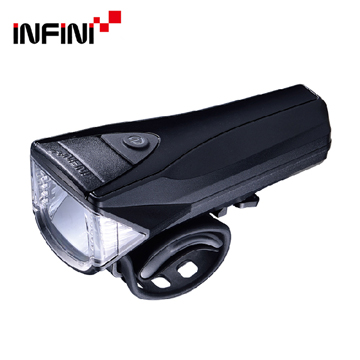 INFINI SATURN I-330P 反射光USB充電式前燈 黑色